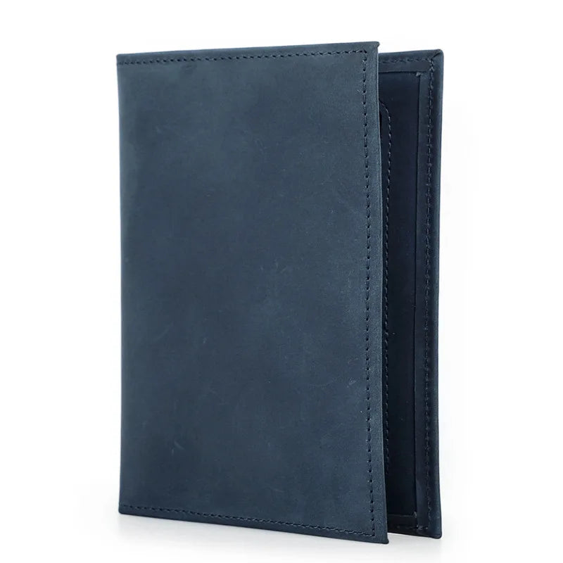 Genuine Cow Leather Passport Holder Travel Wallet with Case Pocket Card Holder RFID Blocking Passport Cover  card wallet