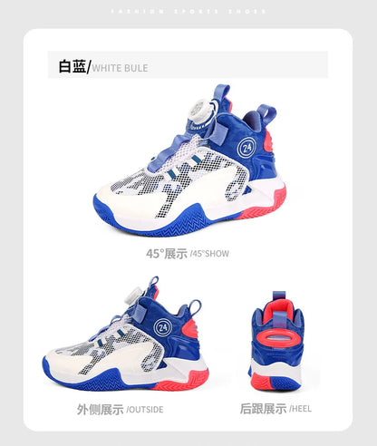 New high-quality breathable and fashionable casual basketball shoes for children and boys