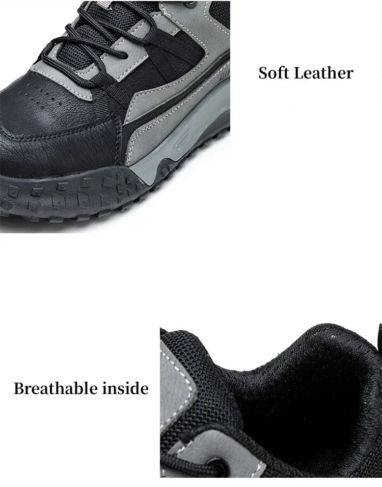 Fashion Insulation 10kv Mens Anti-smash Work Boots Anti-smash Anti-puncture Work Sneakers Indestructible Protective Safety Boots