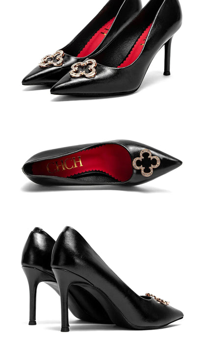 Woman's High Heels  New High Quality Pointed Shoes Business Commuter Girls Shoes Banquet Party Shoes 9cm