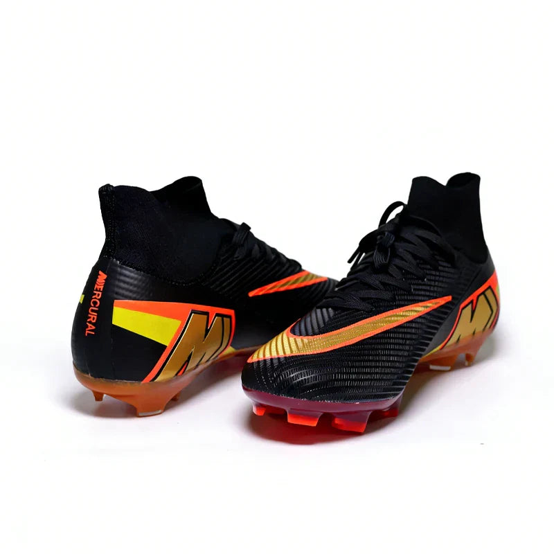 999Y High Quality Mens Soccer Shoes Training Non-Slip Turf Soccer Cleats Boys TF/FG Football Sneakers Chuteira Campo 35-46