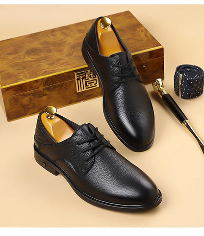 Men Formal Leather Shoes Black Pointed Toe Men Loafers Party Office Business Casual Shoes for Men Oxford Shoes Mens Dress Shoe