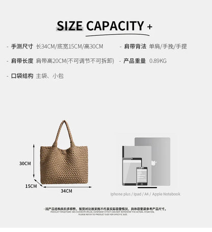 Women's bag Premium Handwoven Nylon Shoulder Bag with Luxurious Finish Women Shoulder Bags