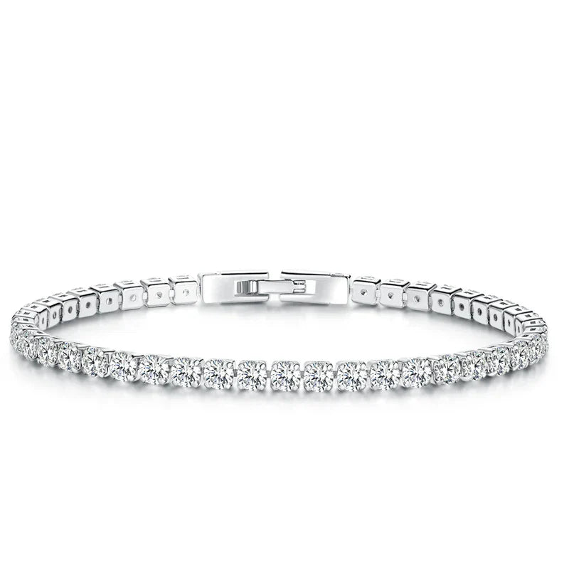 Authentic Plated Platinum 5 Colors Tennis Bracelet for Men Women Birthday Valentine's Day Gift Fashion Jewelry YIB051