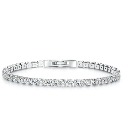Authentic Plated Platinum 5 Colors Tennis Bracelet for Men Women Birthday Valentine's Day Gift Fashion Jewelry YIB051