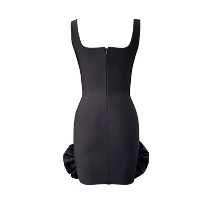 Women Sexy Ruffles Summer Clothing 2025 New Sleeveless Bandage Dress Club Party Mini Dresses