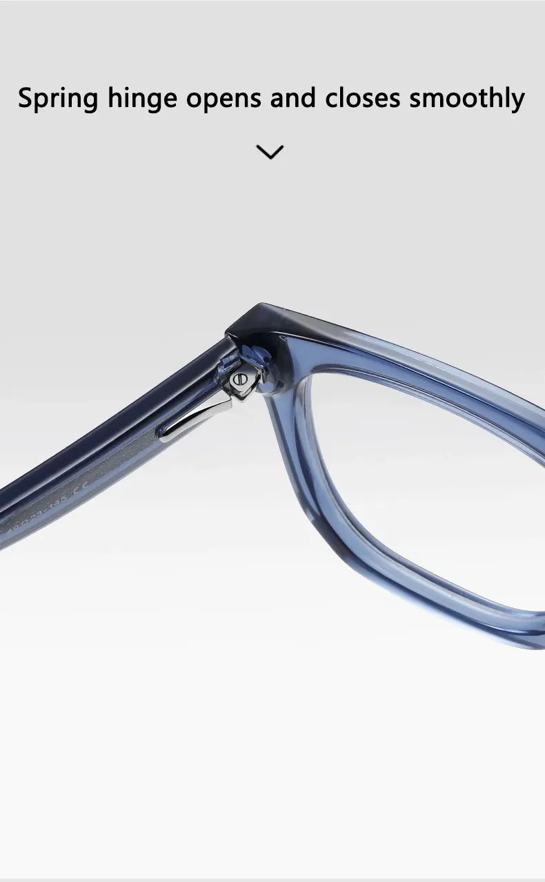 New Fashion Personalized Geometric Design Men's and Women's Anti-Blue Light Reading Glasses Customizable Prescription