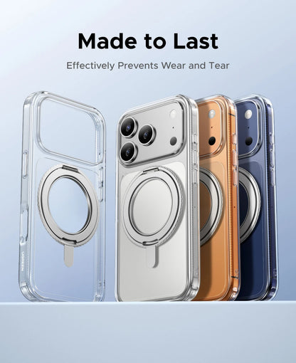 For iPhone 17 Pro Max 360° Magnetic Stand Case Cover for iPhone 17pro for Magsafe Rotatable Magnet Kickstand Case
