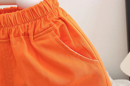 Summer Girls Clothes Suit Children Boys Vest Shorts 2Pcs/Sets Kids Infant Baby Boys Clothing Sports Costume Toddler Tracksuits