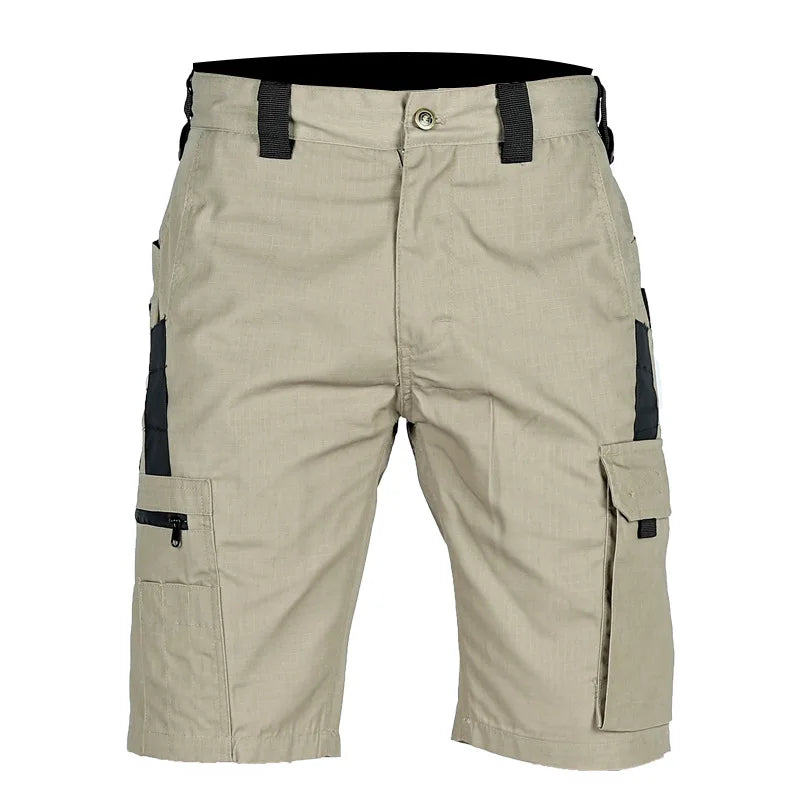 2024 Summer Men's Tactical Casual Shorts Waterproof Cargo Shorts Multi-pocket Quick Dry Wear-resistant Outdoor Training Overalls