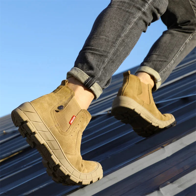 Scald-proof Electric Welding Shoes Plastic Toe Work Shoes Insulated Electrician Shoes Indestructible Industrial Male Wear Boots