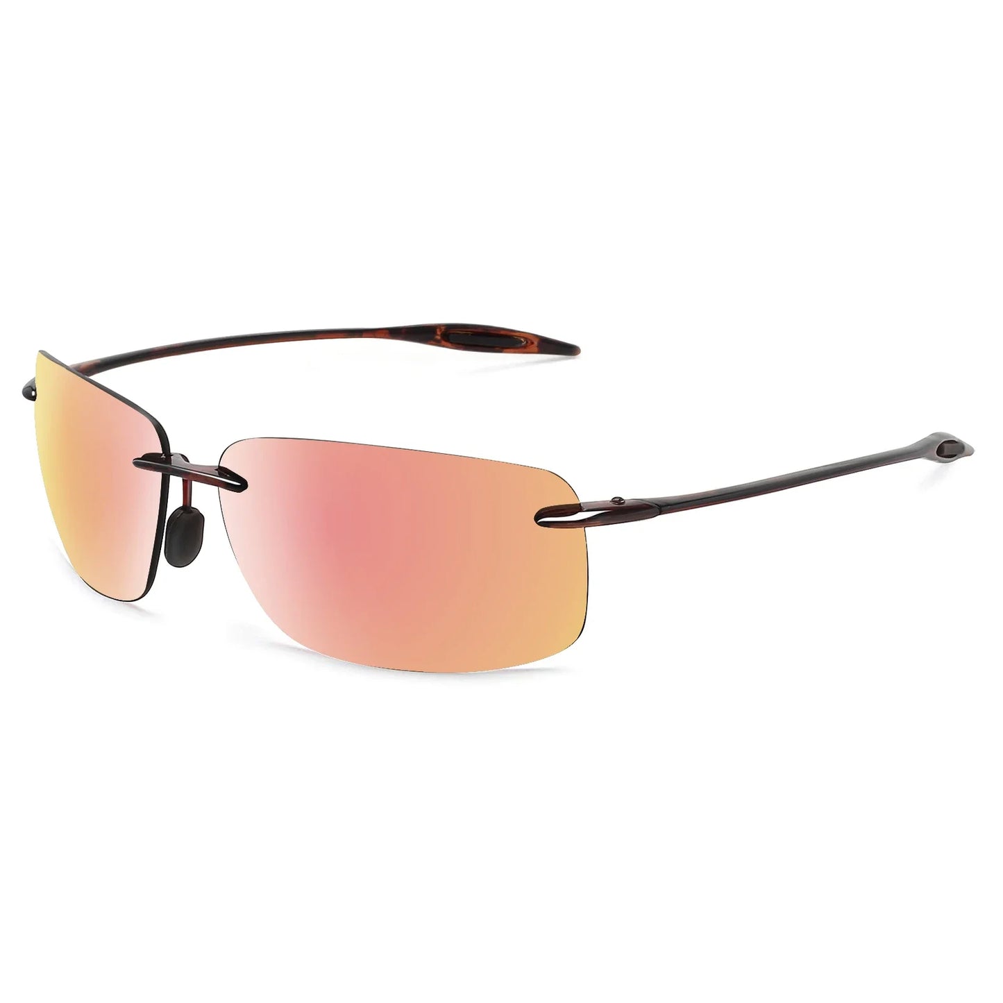 Sports Sunglasses for Men Women Tr90 Rimless Frame for Running Fishing Golf Driving MJ8009