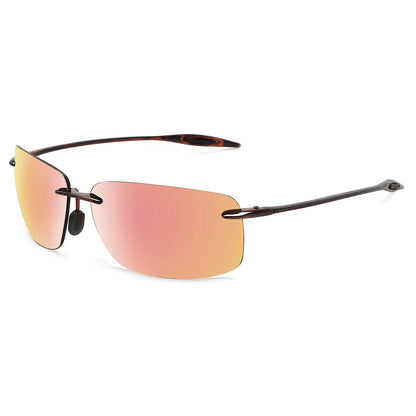Sports Sunglasses for Men Women Tr90 Rimless Frame for Running Fishing Golf Driving MJ8009