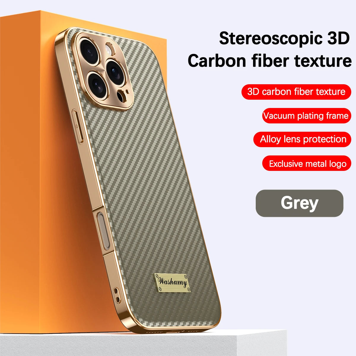 Luxury Plating Leather Carbon Fiber Texture Phone Case For iPhone 17 16 15 14 13 Pro Max Plus 17Air Alloy Lens Shockproof Cover
