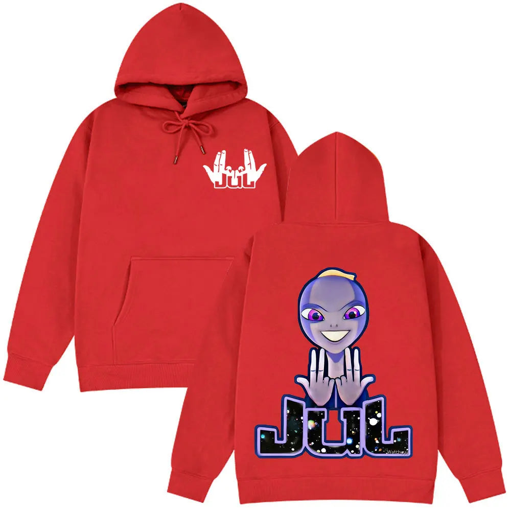 Jul French Rapper Album Merch Hoodie Men woman Loose Clothing Hip-hop Sweatshirt Long sleeves Unisex Fashion Design Pullover