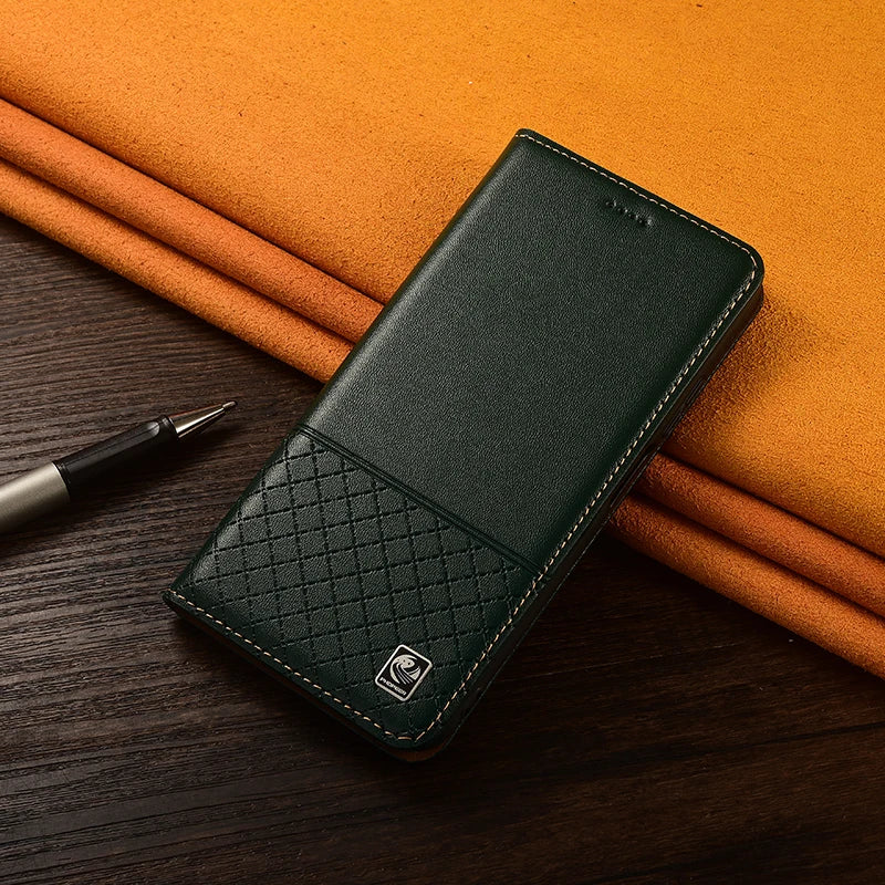 Genuine Leather Case Book For Apple iPhone 17 AIR 16 E 15 14 13 Plus Pro Max Mini Pro Max Plus Flip Wallet Phone Cover