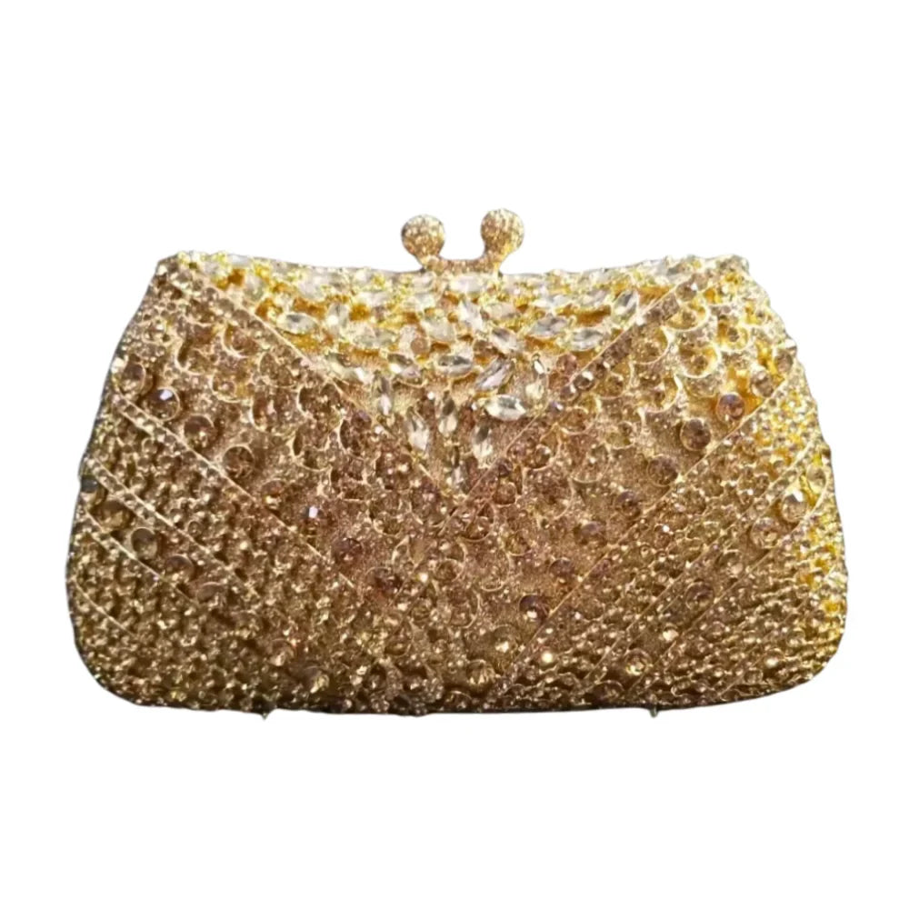 High Quality Luxury Y Lace Shape, Diamond Wedding Party, Tote Bag, Evening Bag, Crystal Clutch