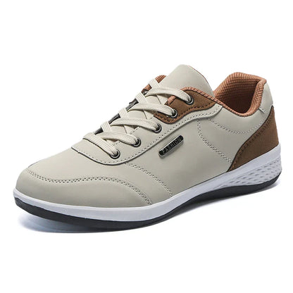 Men Shoes Spring Autumn Waterproof Walking Sneakers Leisure Male Leather Sports Shoes Non-Slip Footwear Tennis for Men