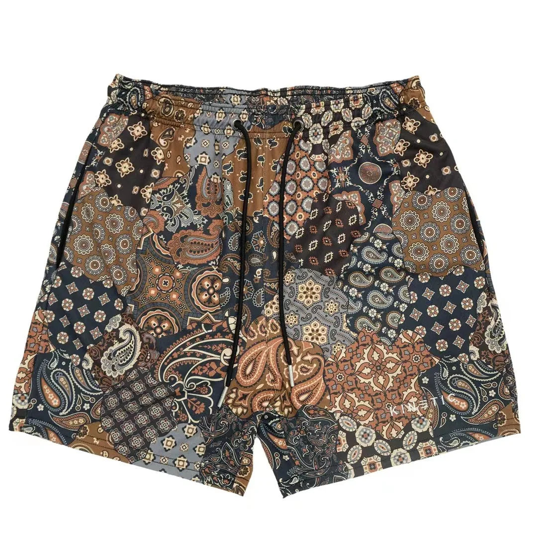 Summer Trend Motorcycle Shorts Mens Quick Dry Clothing Casual Short Pants Gym Fitness Sports Mesh Basketball Sweatpants
