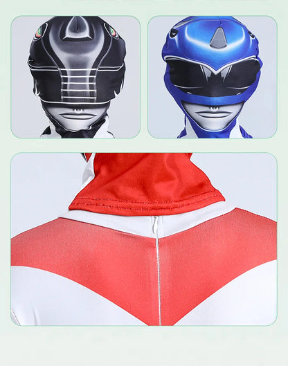 Adult Kids Superhero Power Samurai Sentai Shinkenger Rangers Costume Cosplay Adult Jumpsuit Dress Halloween Party Zentai Suits
