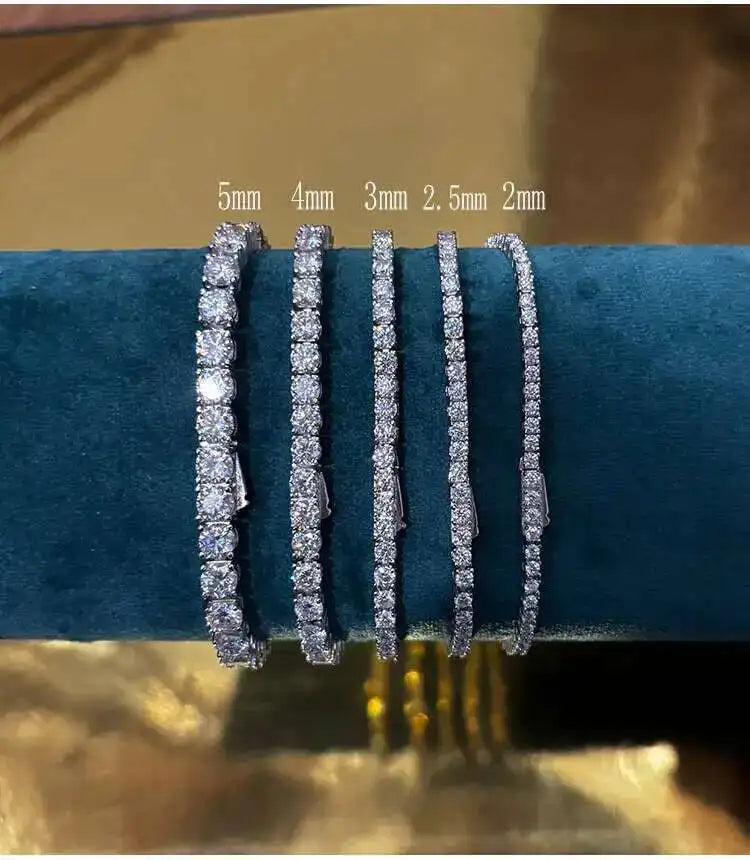 gold bracelet men Moissanite Tennis Bracelet Original S925 Sterling Sier Plated White Gold With GRA Bracelets For Women Man