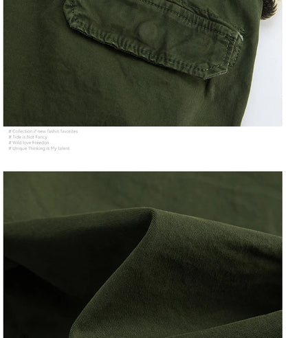 Summer Overalls Men Casual Shorts New Loose Sports Comfortable Knee Shorts Streetwear Breathable Safari Short Pants