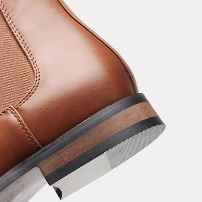 Chelsea Men Boots Fashion Brand Comfortable Leather Ankle Boots