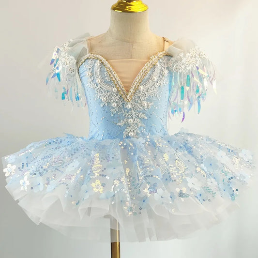 Summer Ballet Dance Dress Girl Stage Tutu Girls Dresses Costume Baby Clothing Robe Fille Kids Outfit Vestidos Children's Day