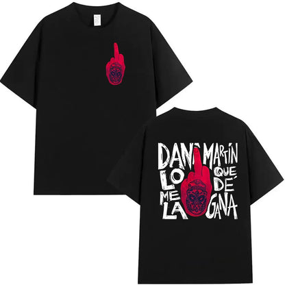 Rapper Dani Martin Tour 2025-2026 Merch T Shirts Men's Pop Music Clothing Short Sleeve T-shirt Man Hip Hop Gothic Vintage Tshirt