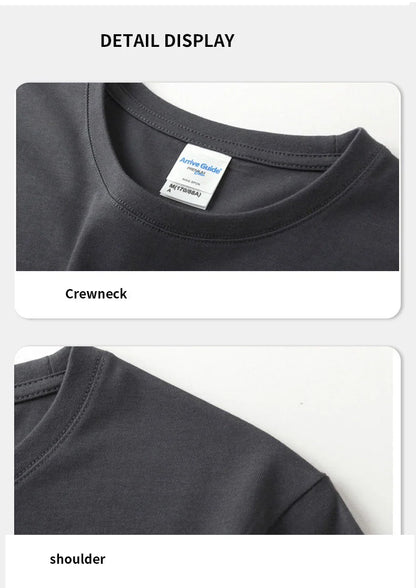 Europe Summer High Quality Tops 100%Cotton Men Women T-shirt Embroidery Logo Couple Casual Loose O-Neck Short Sleeve Tees