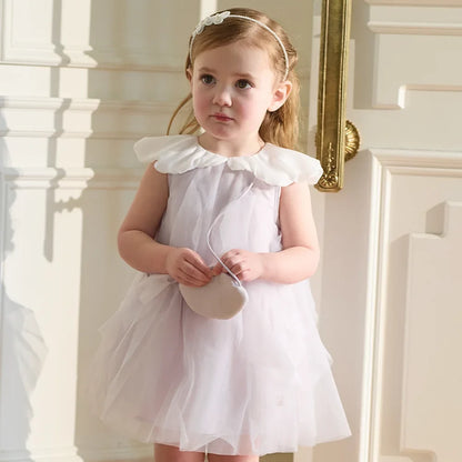 Girls Mesh Dresses Summer Baby Princess Dress Children Clothes Purple Sleeveless Elegant Cool Charm Party DB2261825
