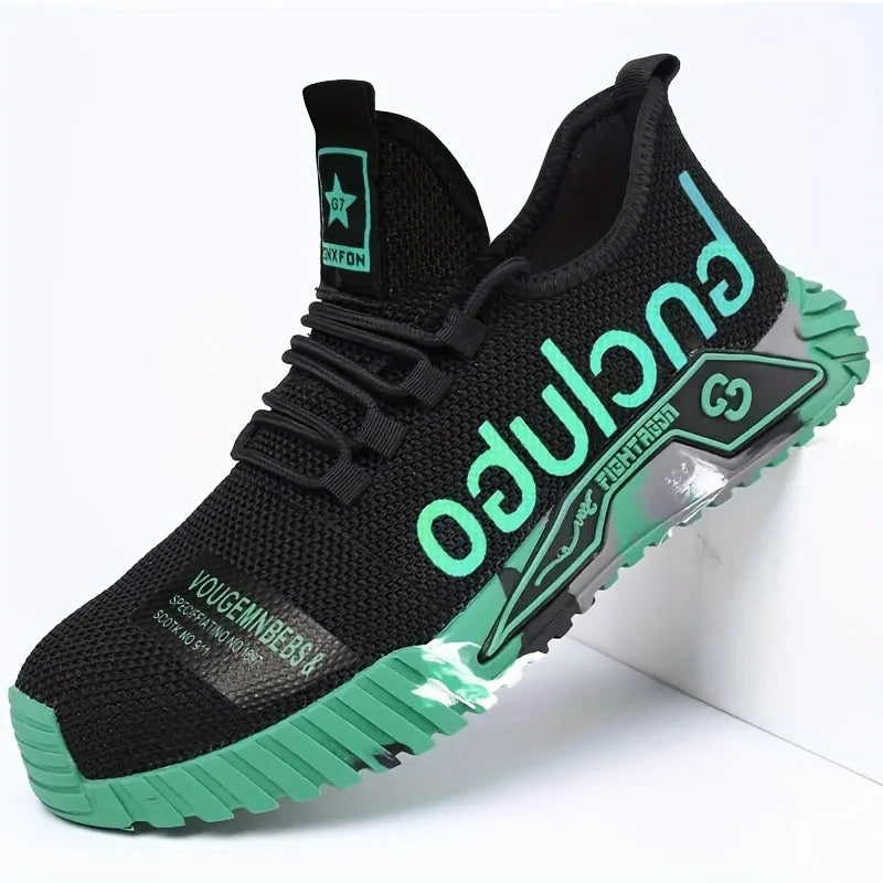 Lightweight Steel Toe Safety Shoes Men Anti-puncture Work Shoes Men Breathable Industrial Shoes Indestructible Work Safety Boots