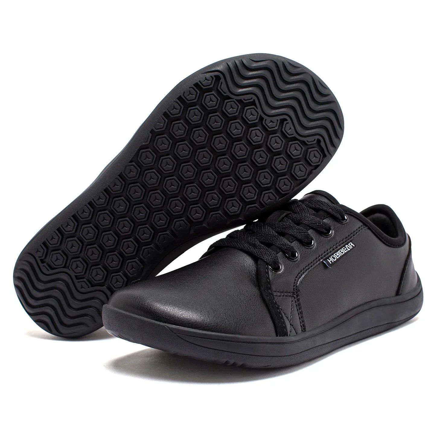 Minimalist Shoes for Men Women Wide Toe Barefoot Zero Drop Shoes Casual Artificial Leather Lightweight Walking Sneakers