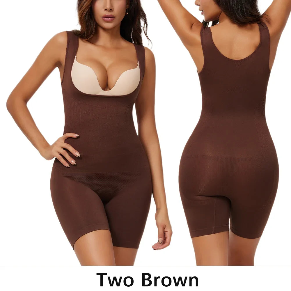 Women's One-Piece Tight Buttocks Control Lifting Shaping Shapewear Bodysuit Device High Waist Training Tight Fitting Clothing