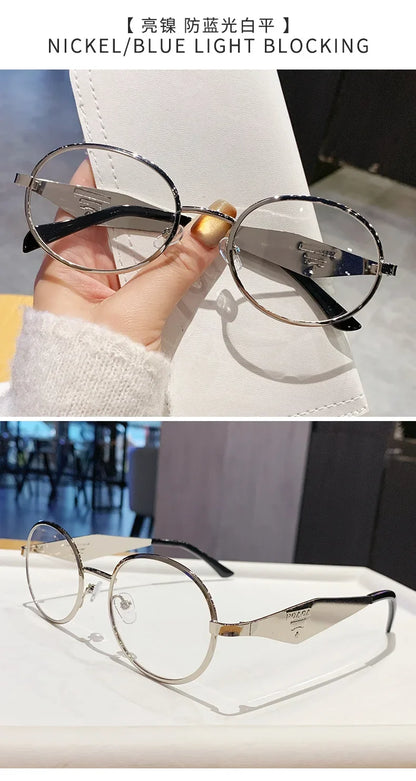 Fashion New Trend Oval Acetate Sunglasses for Women Brand Designer Ladies Shades Party Eyeglasses Girls Frame Sun Glasses