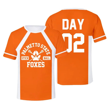 New The Foxhole Court Palmetto State Foxes Lacrosse Jersey Cosplay WILDS MINYARD 3D Tshirt Men/Women Short Sleeve Kids Tees