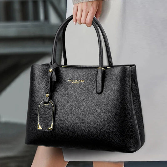 Solid Color pu leather Zipper Sweet Ladies Tote Bags on Sale 2025 High Quality Large Capacity Concise Shoulder Bags for Women