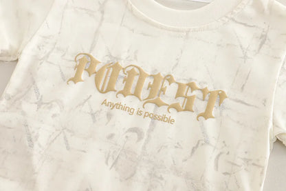 New Summer Baby Boys Clothes Suit Children Fashion  Letter Pocket T-shirt Denim Shorts 2Pcs/Set Toddler Clothing Kids Tracksuits