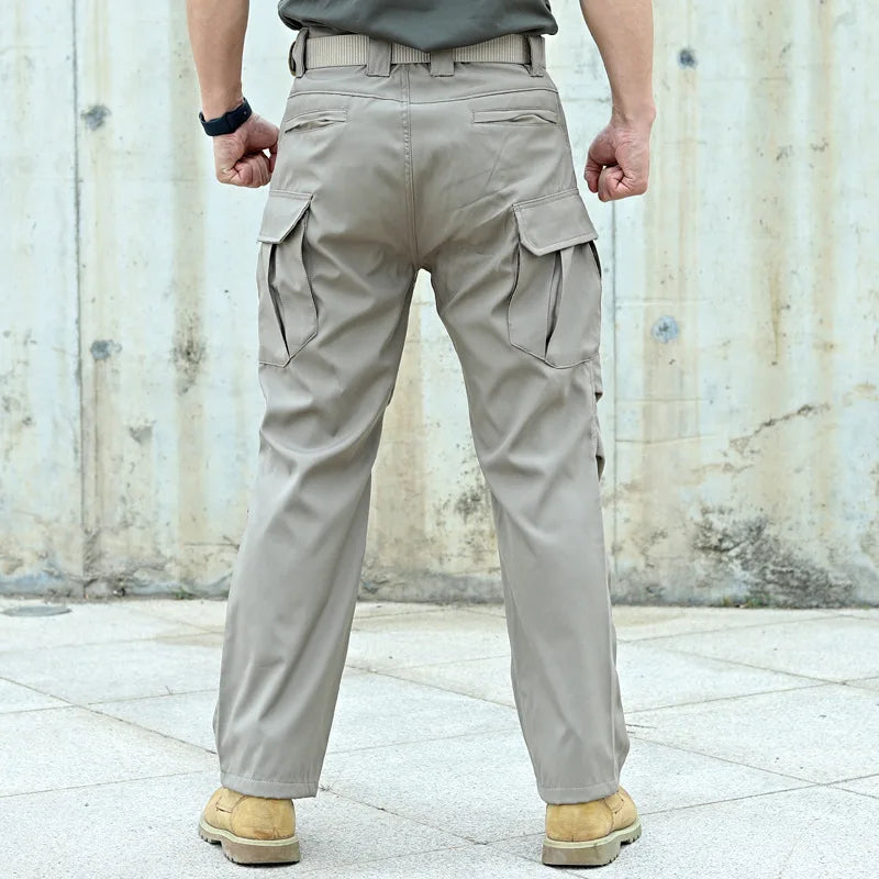 Man Tactical Pants Breathable Multi-Pocket Men's Cargo Pants Casual Outdoor Hiking Fishing Joggers Work Trousers Male Long Pant
