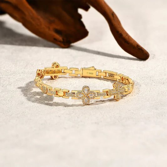 Bracelet en Moissanite DVVS1, chaîne en argent 925 certifié, originale pour femme, pour mariage, fiançailles, bijoux de luxe