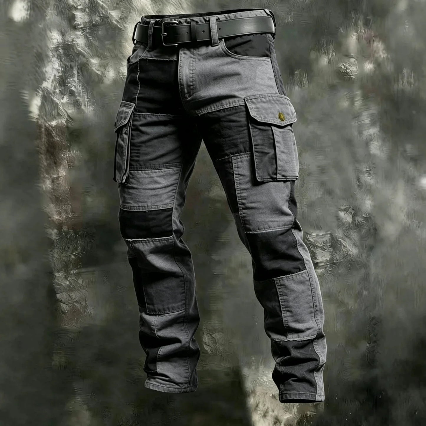 New Cotton Men Cargo Pants Khaki Casual Men Tactical Joggers Cargo Multi-Pocket Fashion Black Army Light gray Trousers Work Wear