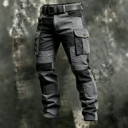 New Cotton Men Cargo Pants Khaki Casual Men Tactical Joggers Cargo Multi-Pocket Fashion Black Army Light gray Trousers Work Wear