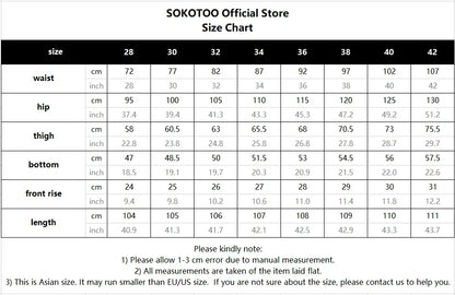 Men Sakura Embroidery Denim Jeans Streetwear Boot Cut Pants Released Hem Flared Trousers with Ripped And Cherry Blossom Design