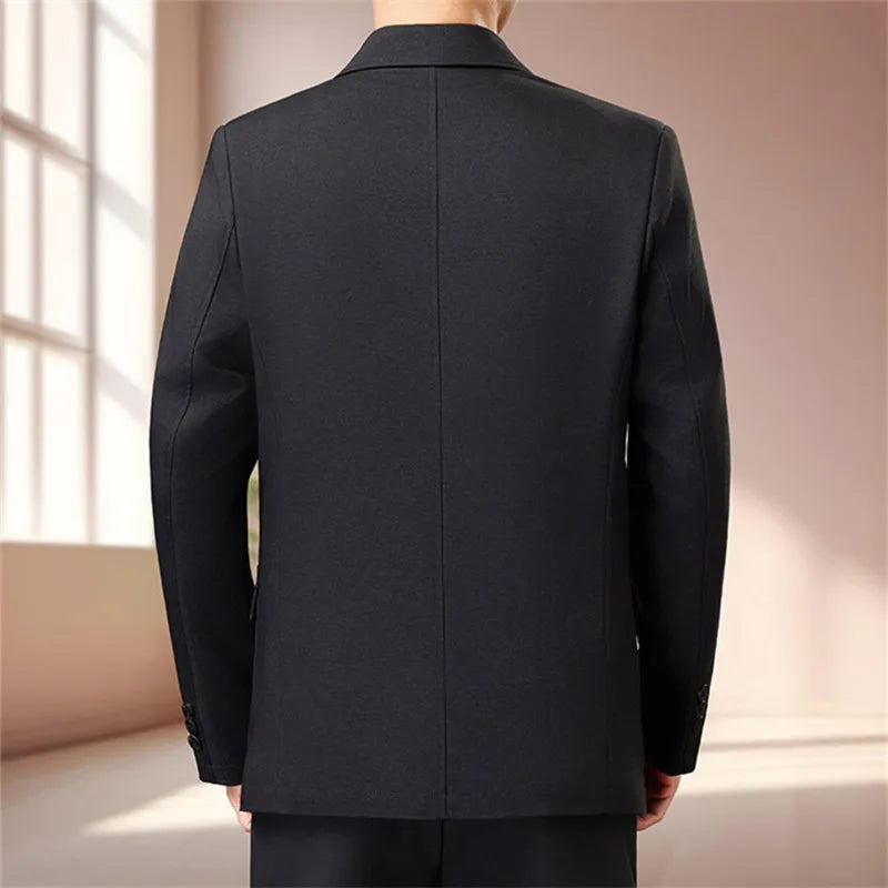 Spring Autumn High Quality Blazer Men Trend Slim Fit Breathable Suit Jackets Male Cotton Business Casual Solid Blazers Suit Coat