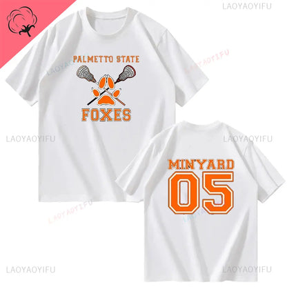 All for The Game Palmetto State Foxes Andrew Minyard Cotton High Quality EU Size Tops Men T-Shirt Y2k Unisex Harajuku Clothing