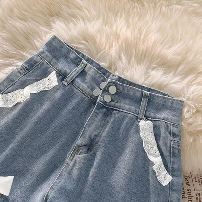 Blue High Waist Denim Shorts for Women Youthful Cheap Classic Stretchy Kpop Japanese 2000s Style Hot XL Short Jean Pants Woman