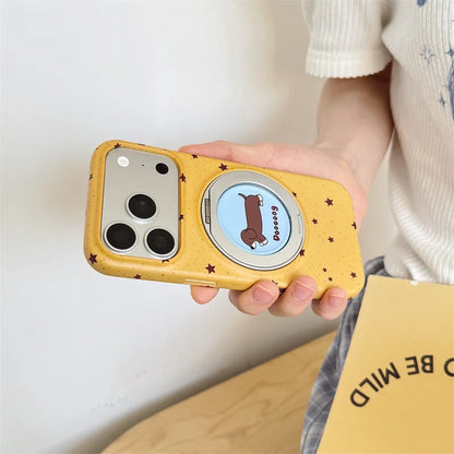 Pink Polka Dot Bow Phone Case For iPhone 17 16 15 Pro Max Cute Soft Shockproof Cover With 360°  Ring Stand Camera Protect