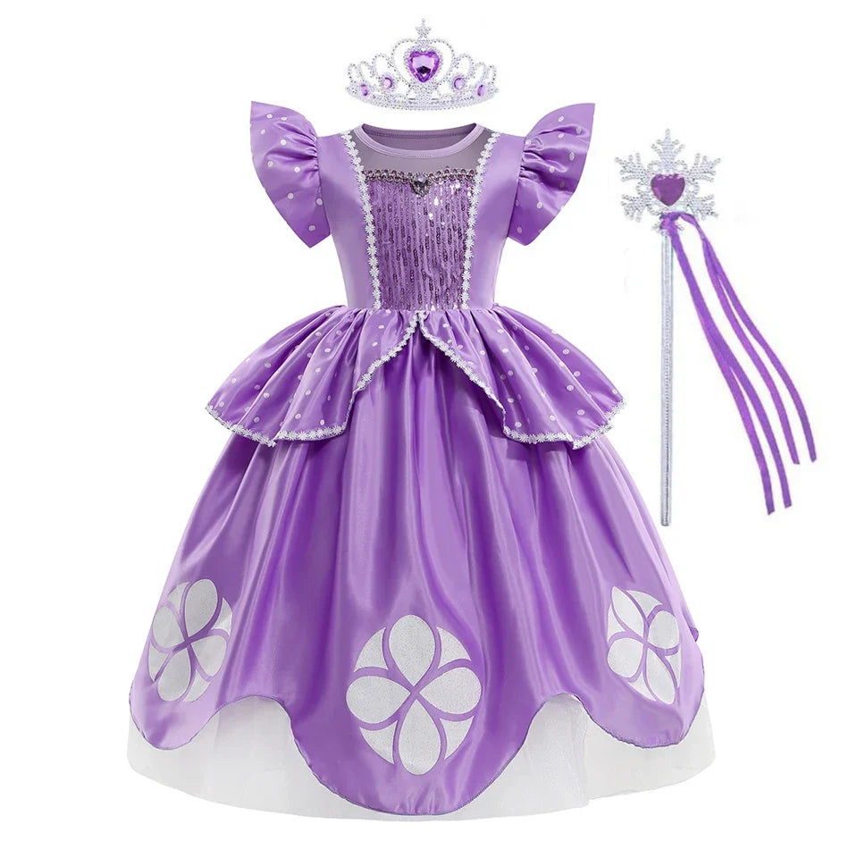 Sofia Costume the First Dress for Girls Princess Costumes Children Princess Dress Birthday Party Sophia Kids Prom Dresses