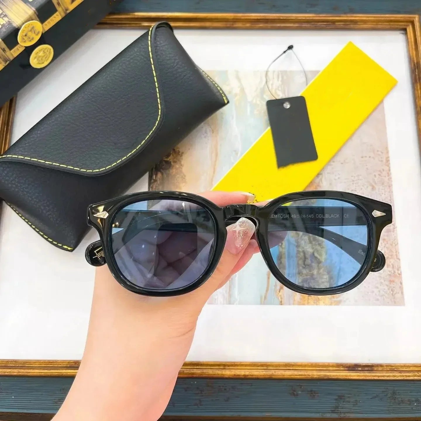 Authentic Johnny Depp LEMTOSH Luxury Brand Designer Square Men Women Sun Glasses Fashion Driving Anti-Glare Male Couple Eyewear