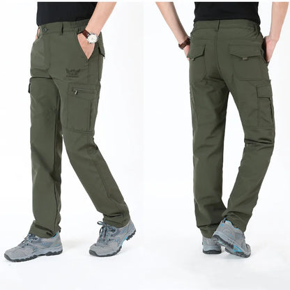 2026 Outdoor Work Tactical Pants Men Spring Autumn Casual Cargo Trousers Waterproof Hiking Pant Elastic Traveling Workwear Pants